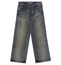 SILNT CHPTRS 29 / OIL WASHED "WISE" CARPENTER DENIM