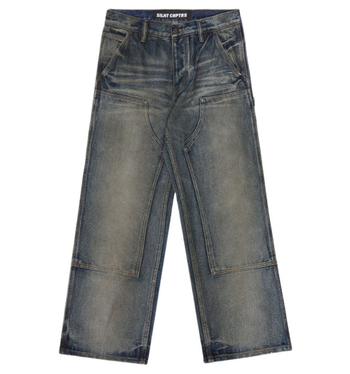 SILNT CHPTRS 29 / OIL WASHED "WISE" CARPENTER DENIM