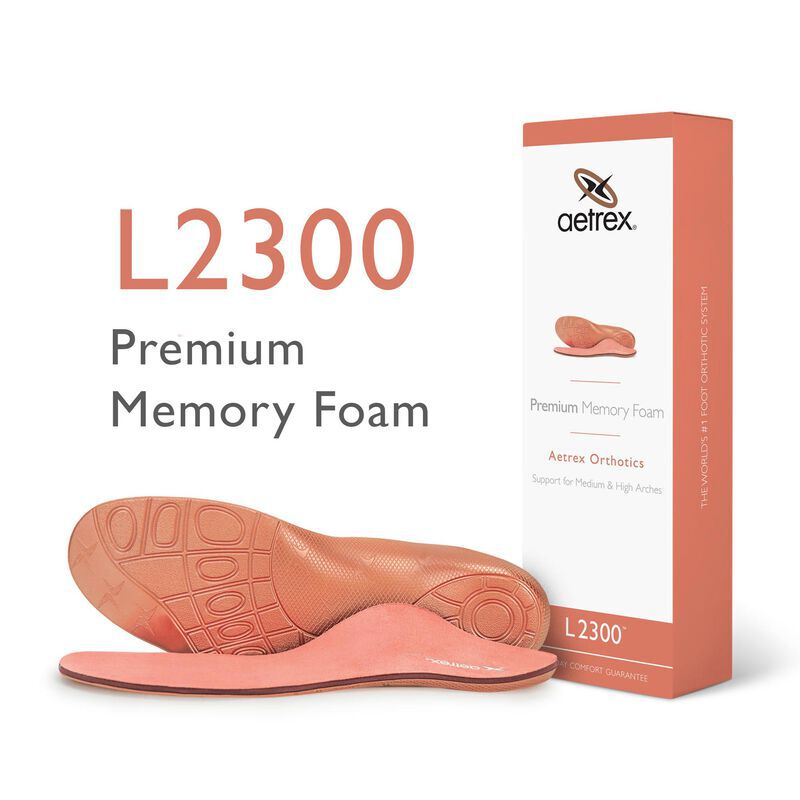Women's Aetrex L2300 Premium Memory Foam Med/High Arch Orthotics