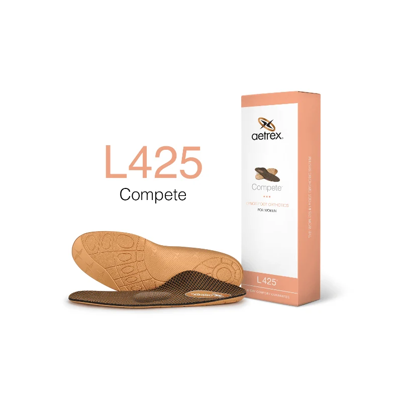 Women's Aetrex L425 Compete Flat/Low Arch with Metatarsal Support