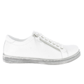 Women’s Andrea Conti Low Zip Sneaker – White