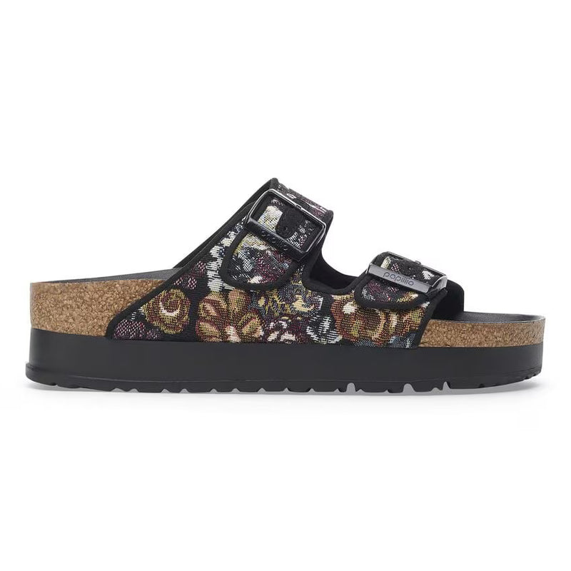 Women's Birkenstock Arizona Flex Platform - Brocade Black