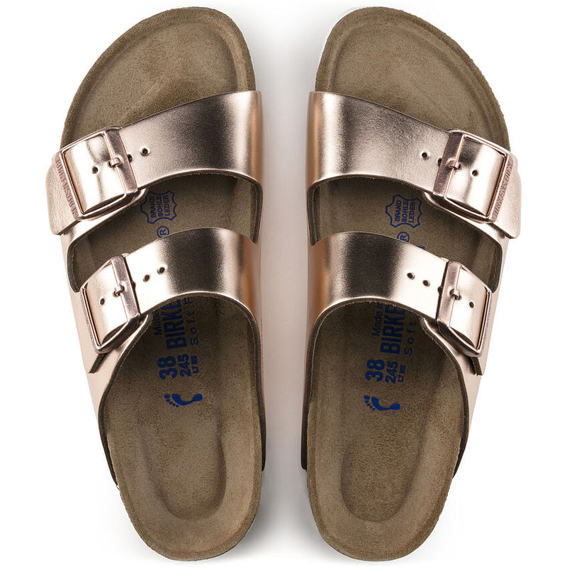Women's Birkenstock Arizona Soft Footbed – Metallic Copper