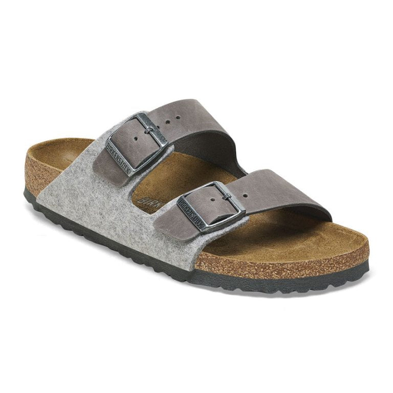 Women’s Birkenstock Arizona Wool – Light Grey/Iron
