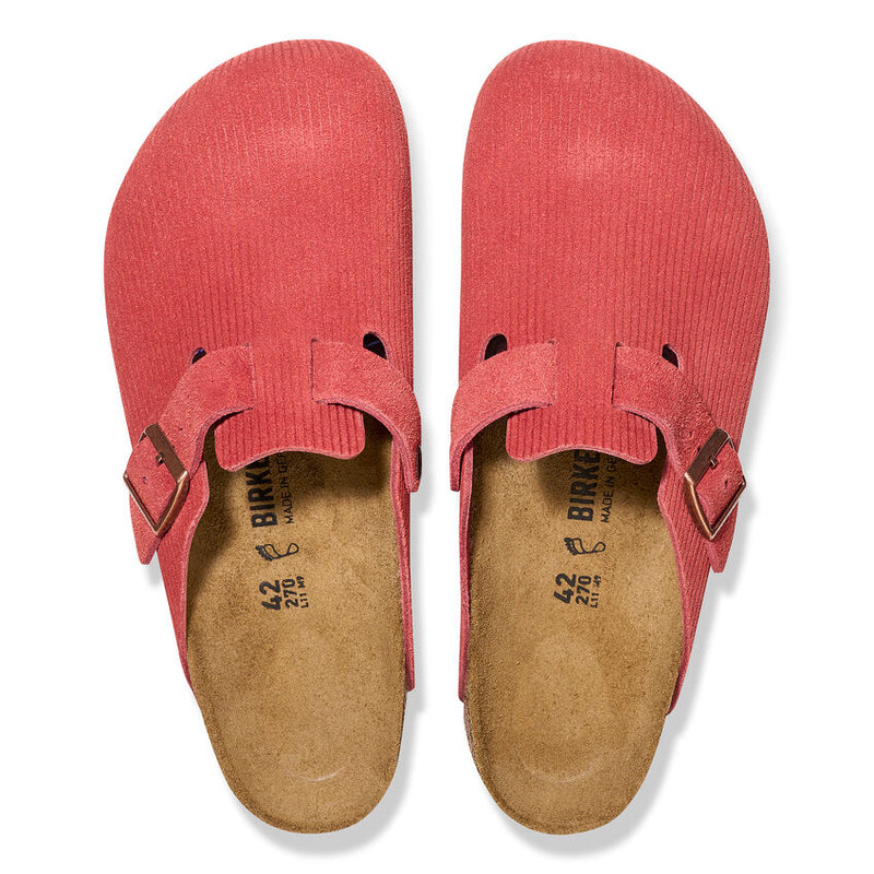Women’s Birkenstock Boston Corduroy – Sienna Red
