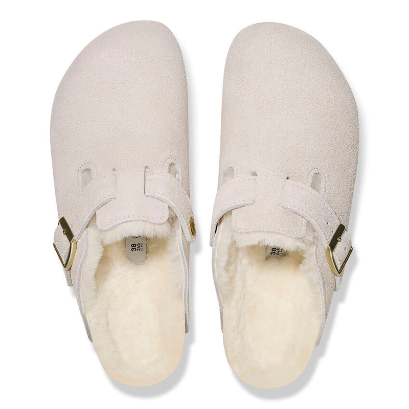 Women’s Birkenstock Boston Shearling – Antique White