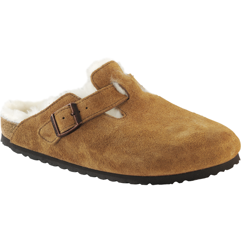 Women’s Birkenstock Boston Shearling – Mink/Natural