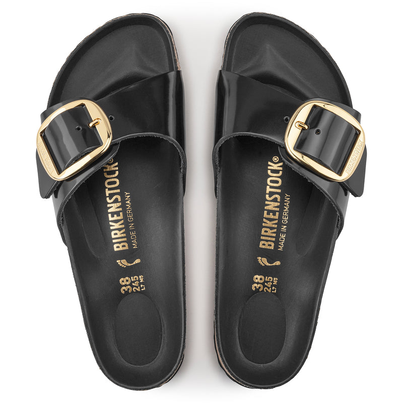 Women’s Birkenstock Madrid Big Buckle – High Shine Black