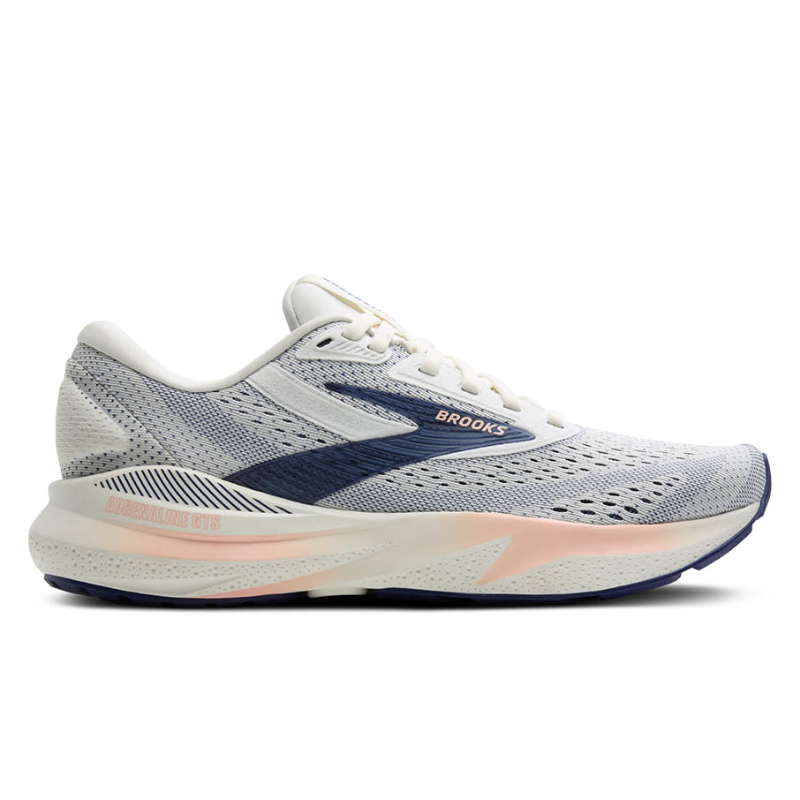 Women's Brooks Adrenaline GTS 24 - Grey/Blue Ribbon/Peach