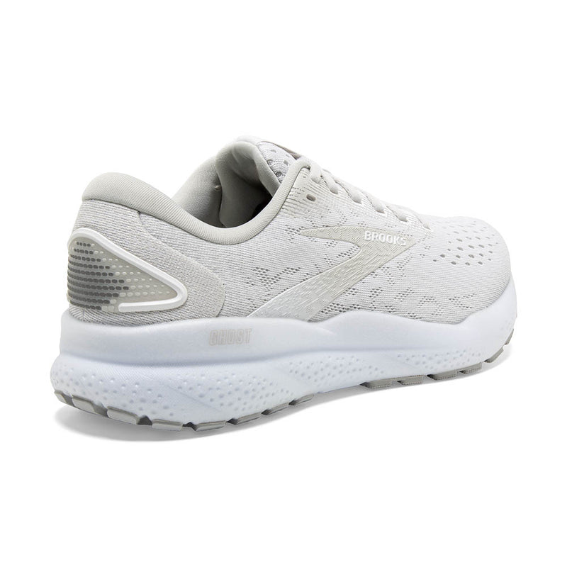Women’s Brooks Ghost 16 – White/White/Grey