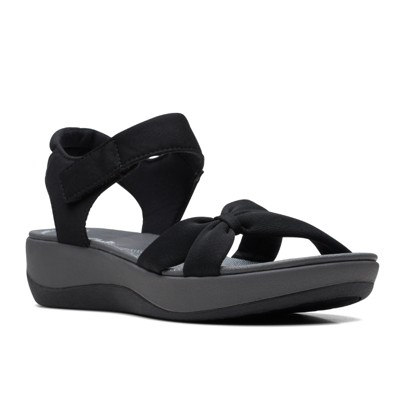 Women's Clarks Arla Shore - Black Textile