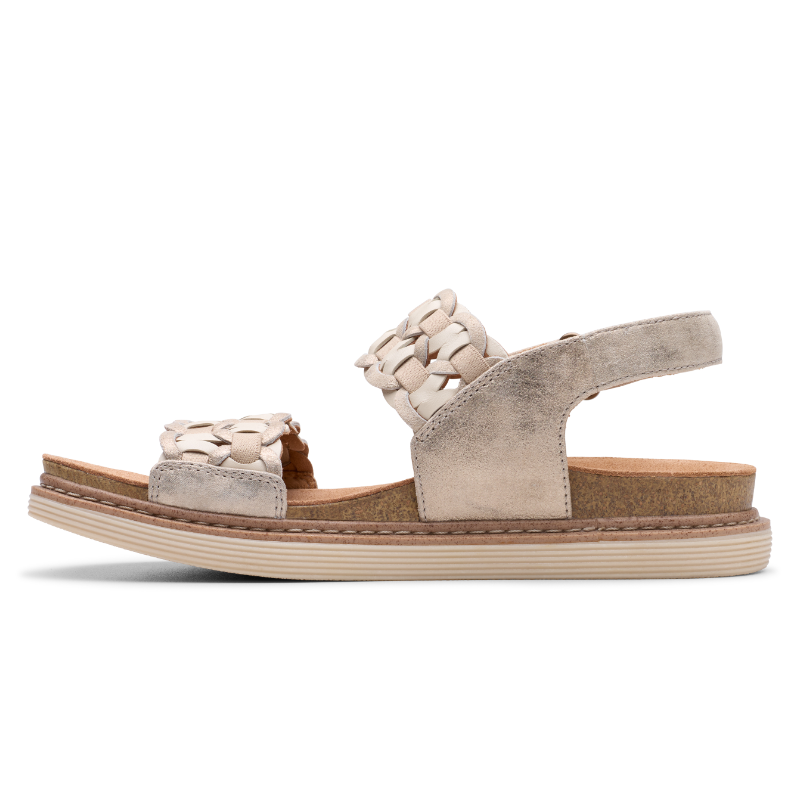 Women's Clarks Arwell Glide - Metallic Combi