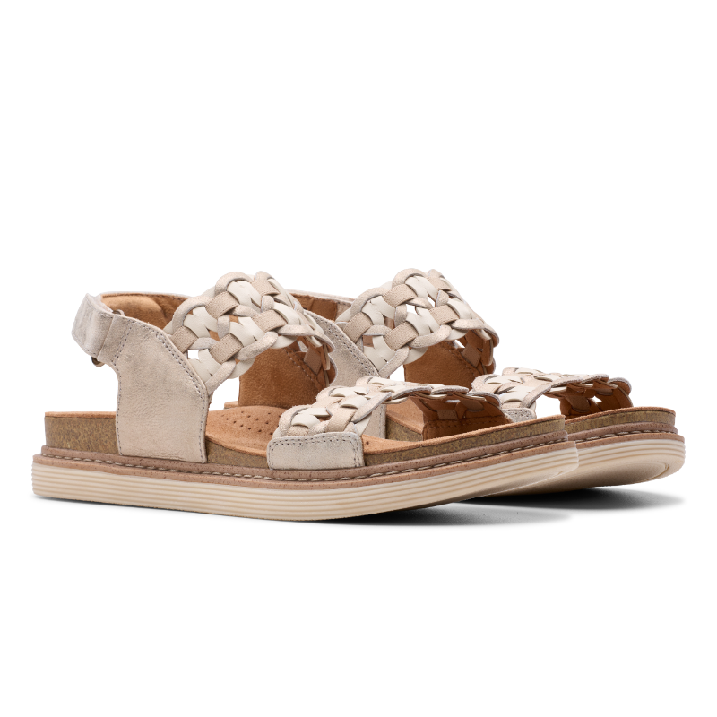 Women's Clarks Arwell Glide - Metallic Combi