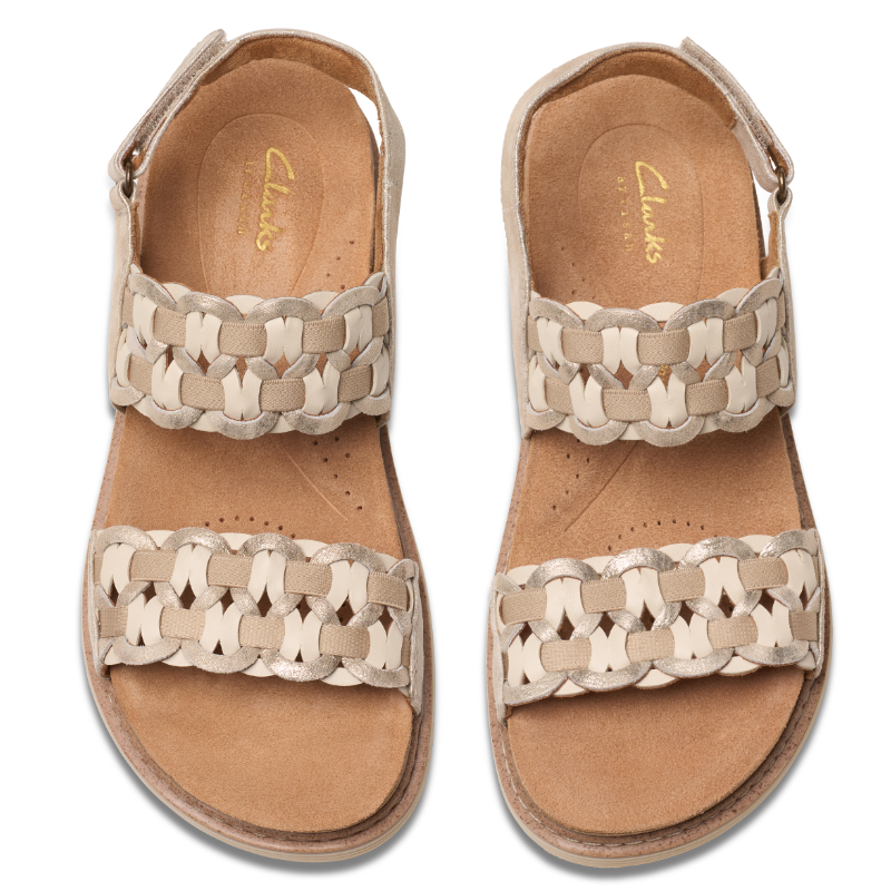 Women's Clarks Arwell Glide - Metallic Combi