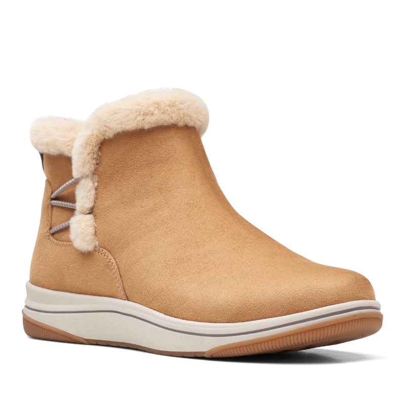 Women’s Clarks Breeze Fur – Tan