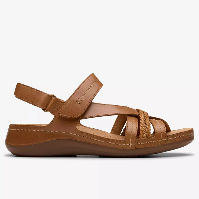 Women's Clark Cecily Strap - Tan Combination