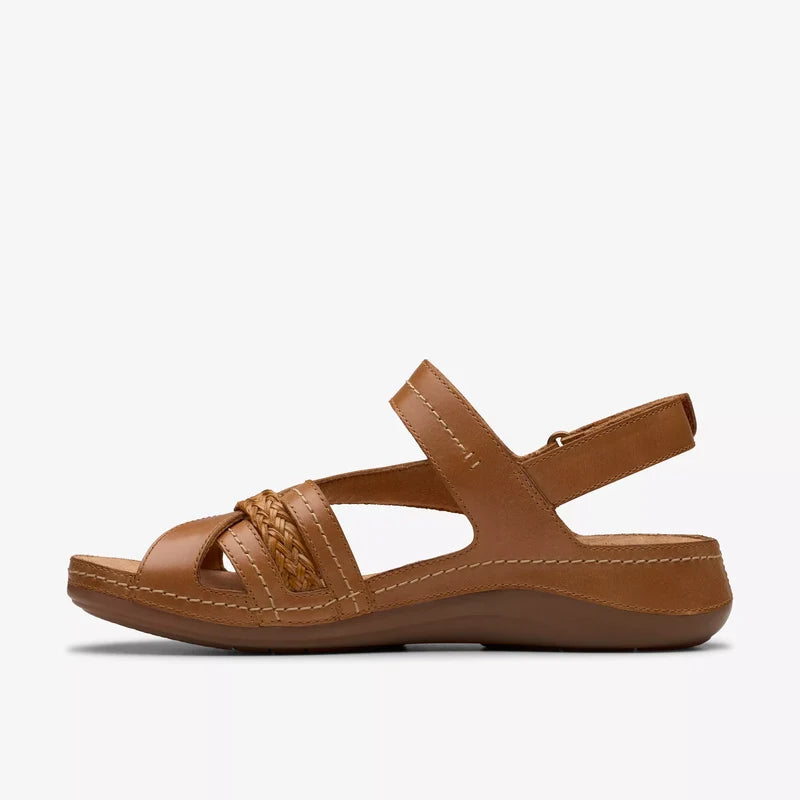 Women's Clark Cecily Strap - Tan Combination