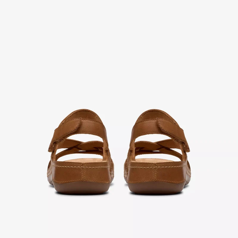 Women's Clark Cecily Strap - Tan Combination