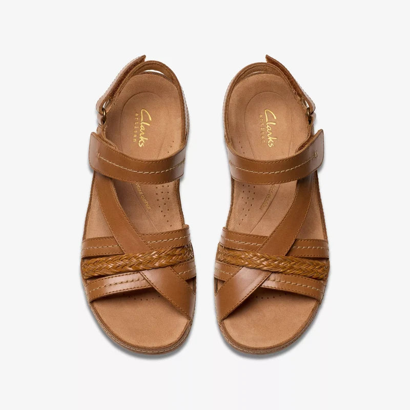 Women's Clark Cecily Strap - Tan Combination