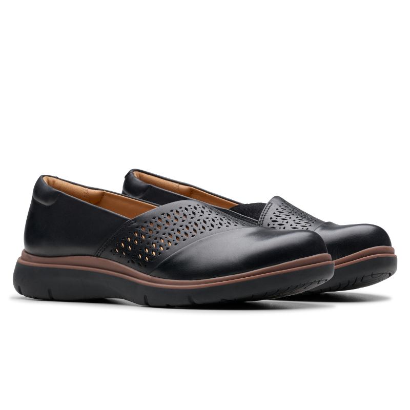 Women's Clarks Certina Edge - Black Leather