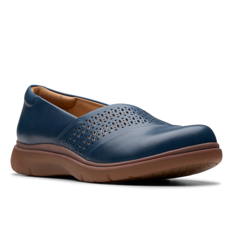 Women's Clarks Certina Edge - Navy Leather