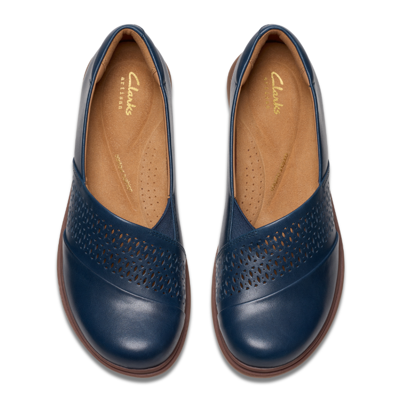 Women's Clarks Certina Edge - Navy Leather