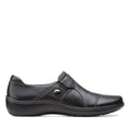 Women's Clarks Cora Poppy - Black Tumbled Leather