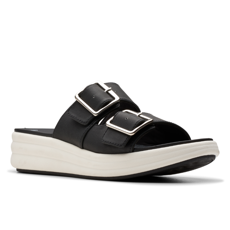 Women's Clarks Drift Buckle - Black Snake