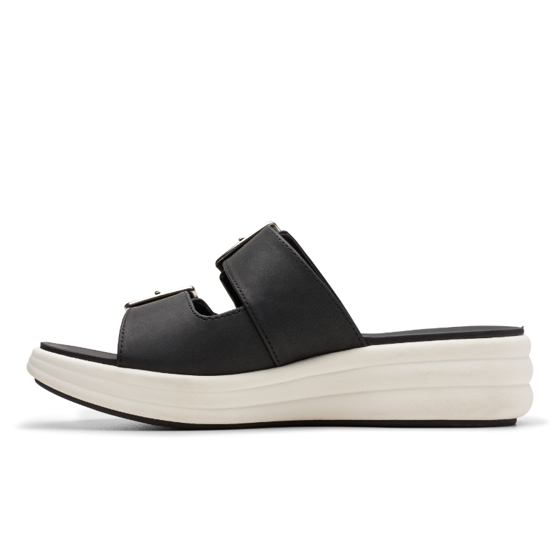Women's Clarks Drift Buckle - Black Snake