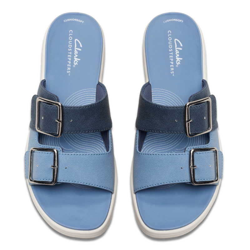 Women's Clarks Drift Buckle - Denim Combi