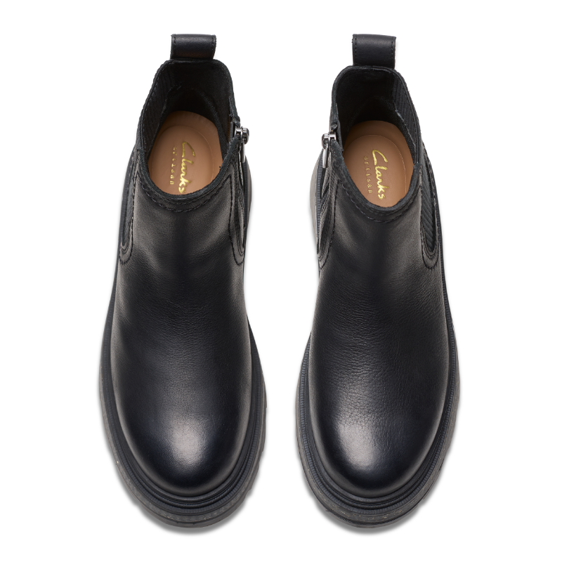 Women’s Clarks Hencroft Step Waterproof – Black Leather