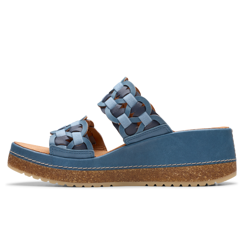 Women's Clarks Kassanda Mule - Blue Combination