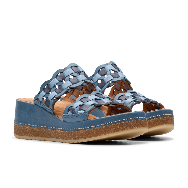 Women's Clarks Kassanda Mule - Blue Combination