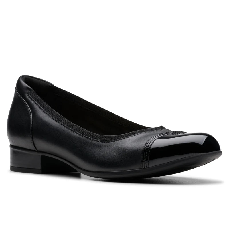Women's Clarks Krystine May - Black Leather