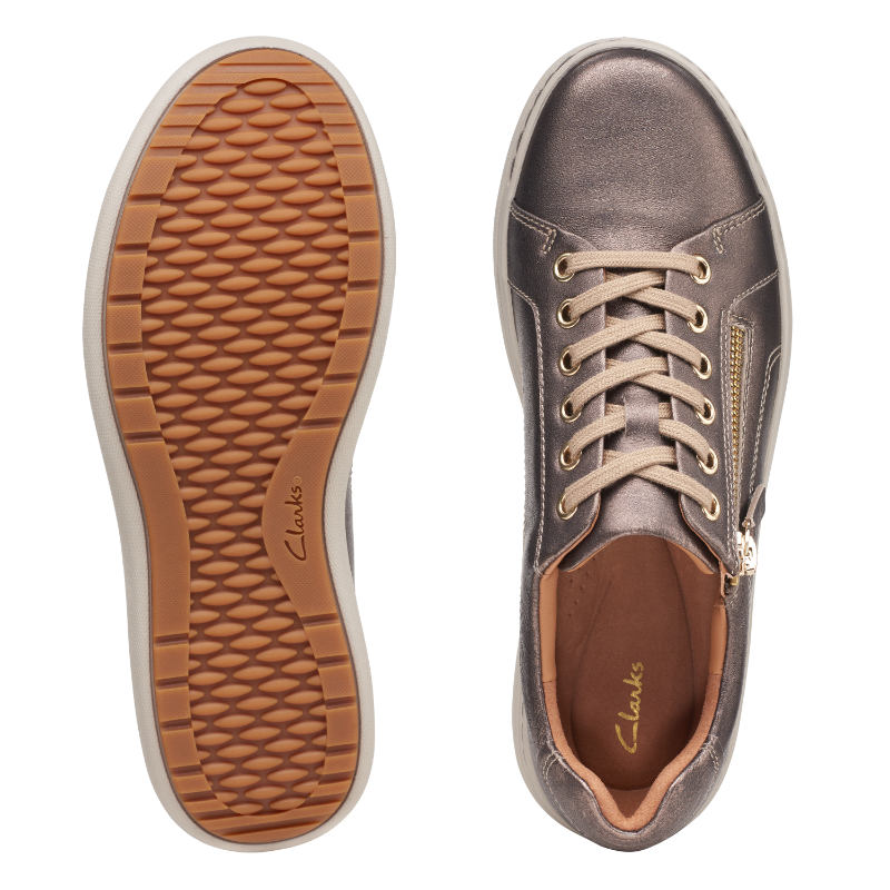 Women's Clarks Nalle Lace - Bronze Metallic