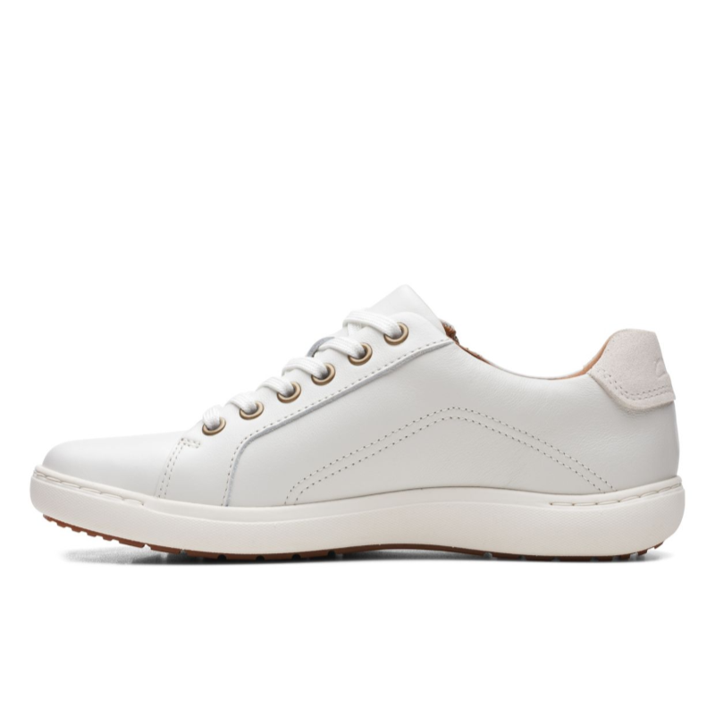Women's Clarks Nalle Lace - White Leather