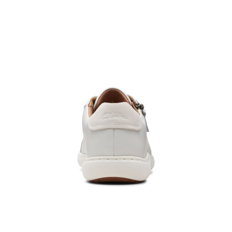 Women's Clarks Nalle Lace - White Leather