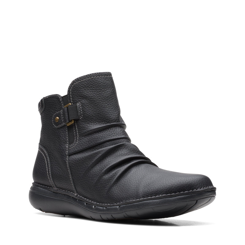 Women's Clarks Un Loop Top - Black Leather
