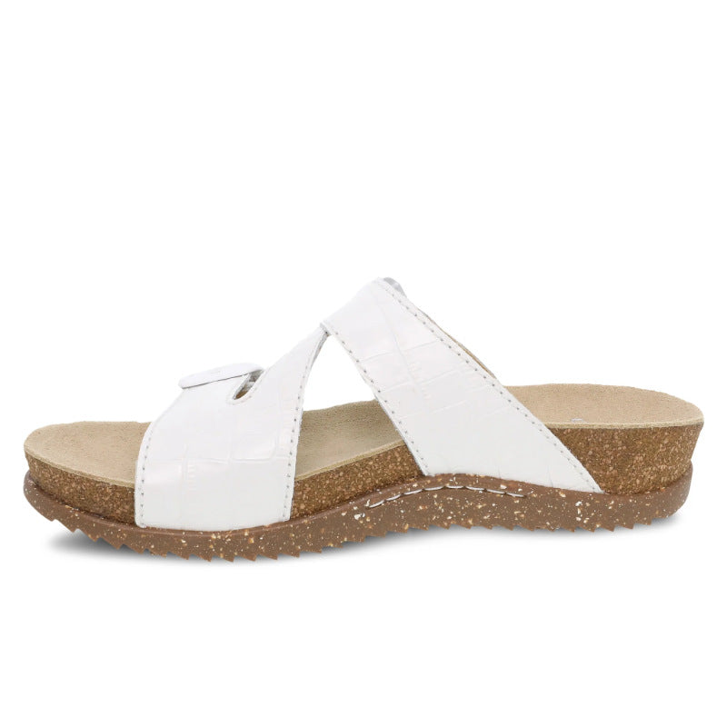 Women’s Dansko Dayna Sandal – White Croco