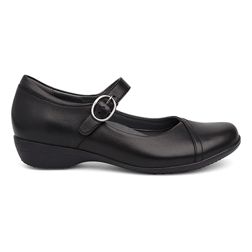 Women's Dansko Fawna Wide - Black Milled Nappa