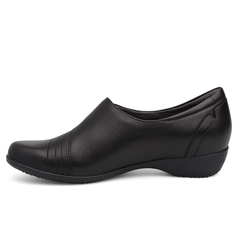 Women's Dansko Franny Wide - Black Milled Nappa