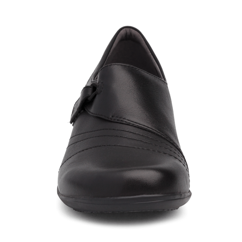 Women's Dansko Franny Wide - Black Milled Nappa