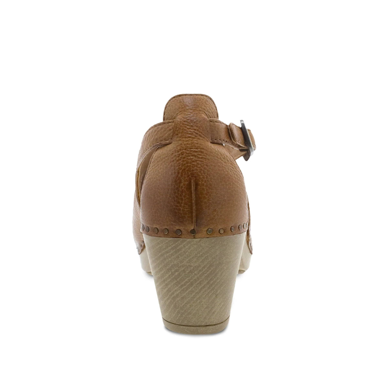 Women’s Dansko Heeled Sassy – Tan Milled Burnished