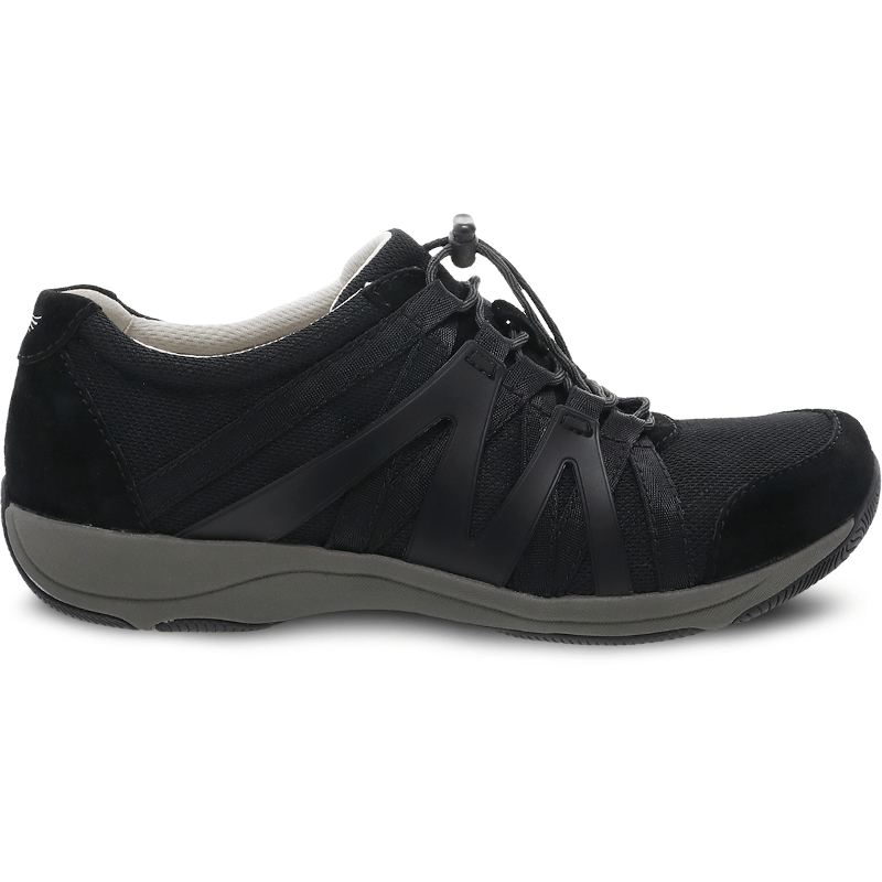 Women's Dansko Henriette Wide - Black/Black Suede