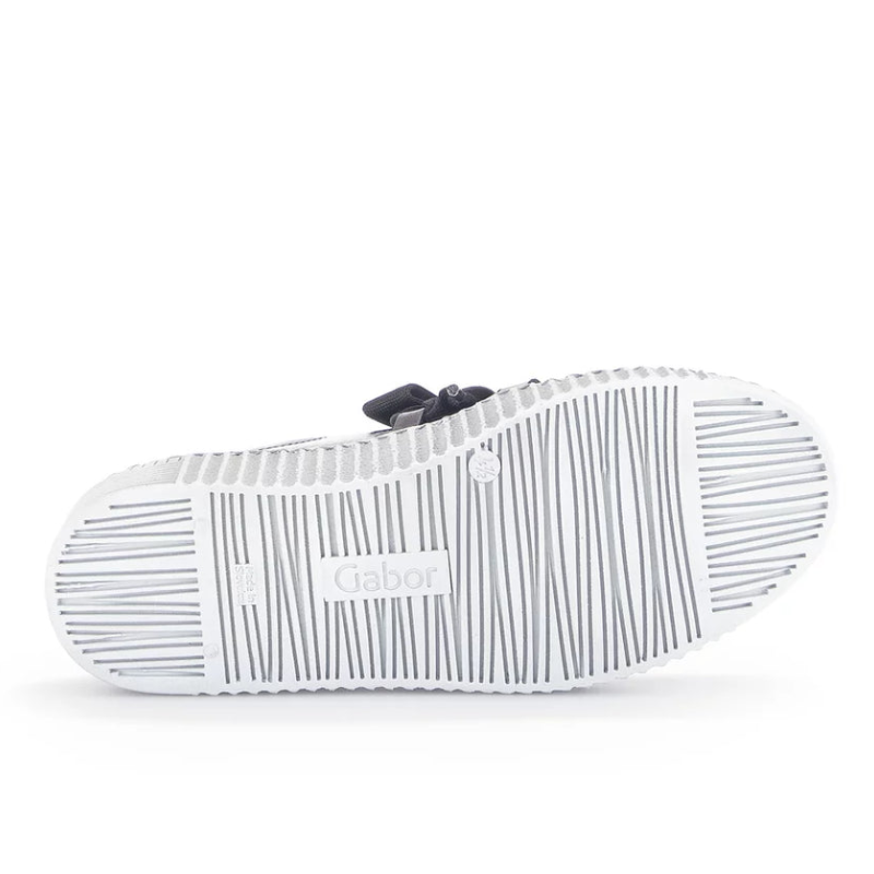 Women's Gabor Bow Sneaker Megan - Perl/Anthrazite
