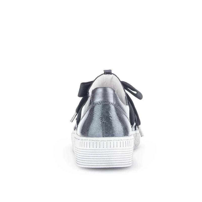 Women's Gabor Bow Sneaker Megan - Perl/Anthrazite