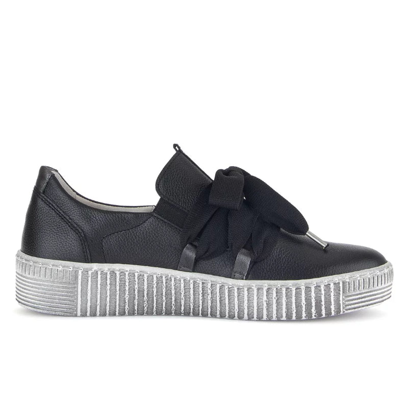 Women's Gabor Bow Sneaker Megan - Schwarz