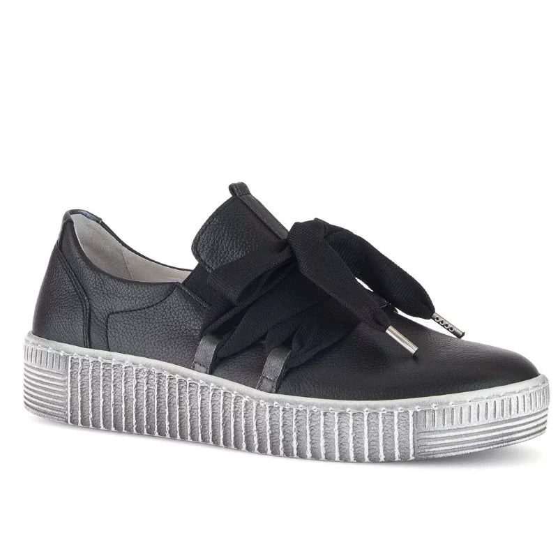 Women's Gabor Bow Sneaker Megan - Schwarz