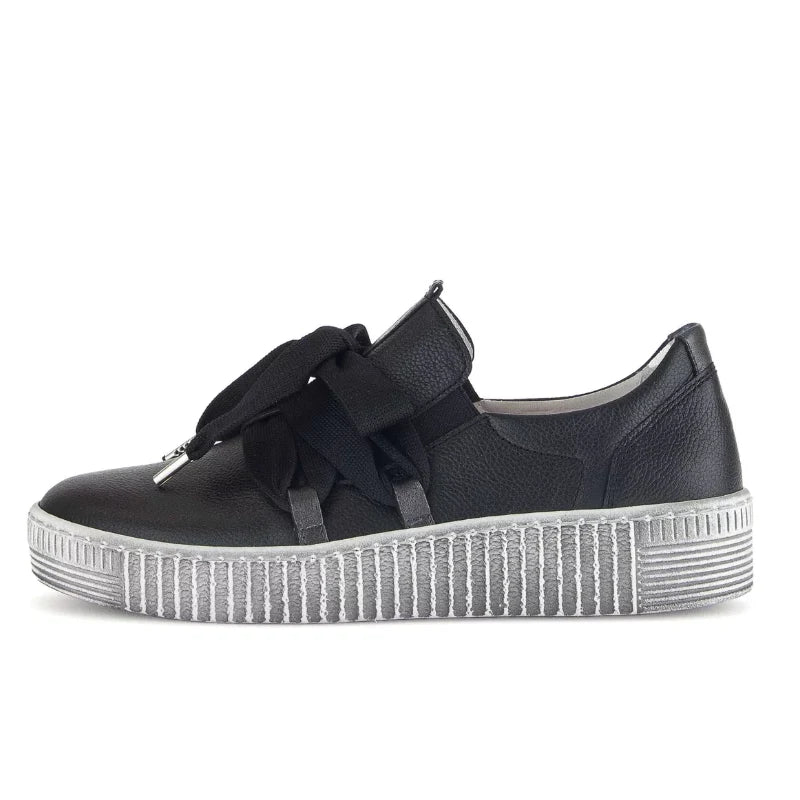 Women's Gabor Bow Sneaker Megan - Schwarz
