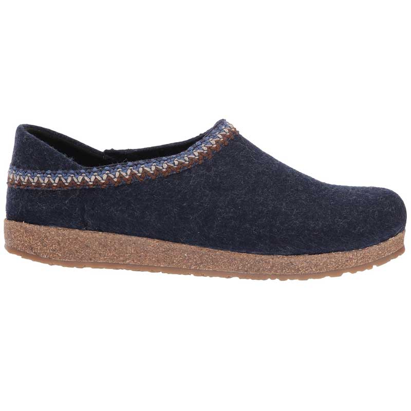 Women's Haflinger Grizzly GZH ZigZag Clog - Captain's Blue